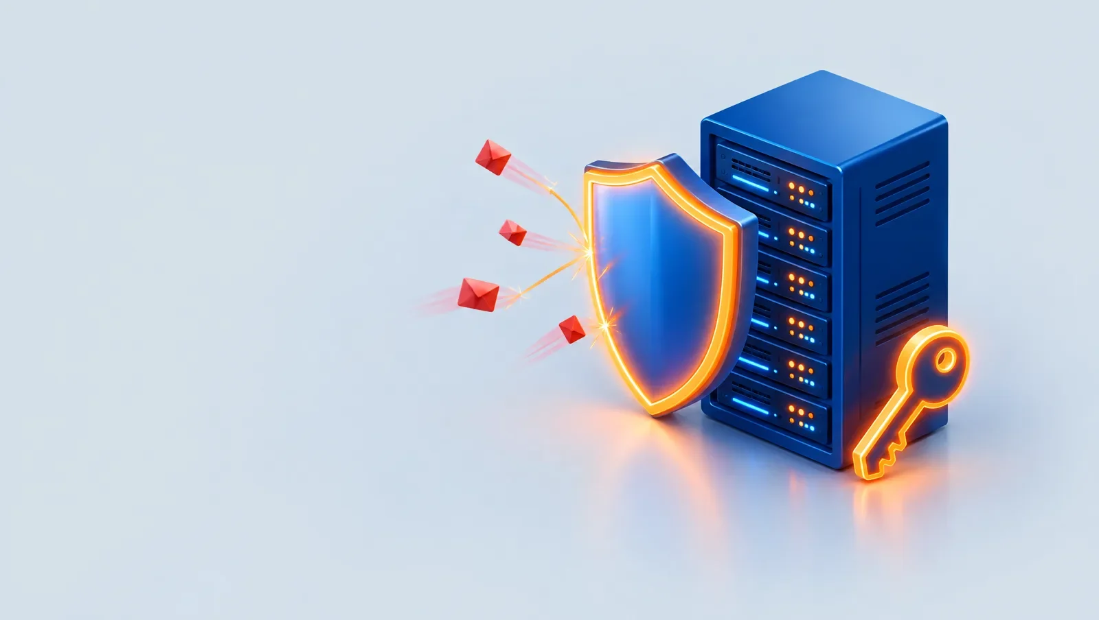 سرور پشت سپر امنیتی با کلید SSH و بستههای مسدودشده
